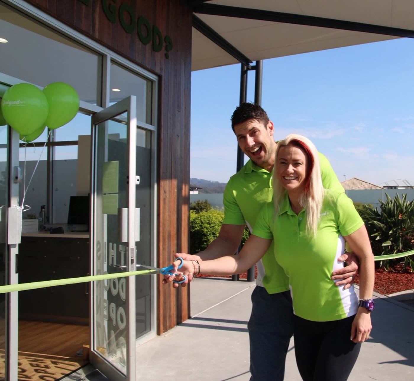 Bec and Chris at ifeelgood Oxenford